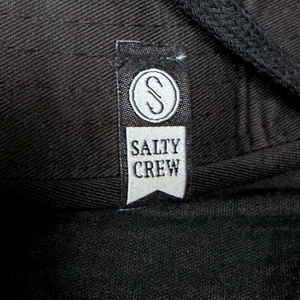 Salty Crew Alpha Tech Black Adjustable Boonie Hot Weather Type II Size 7.5 7 1/2 - Picture 7 of 8